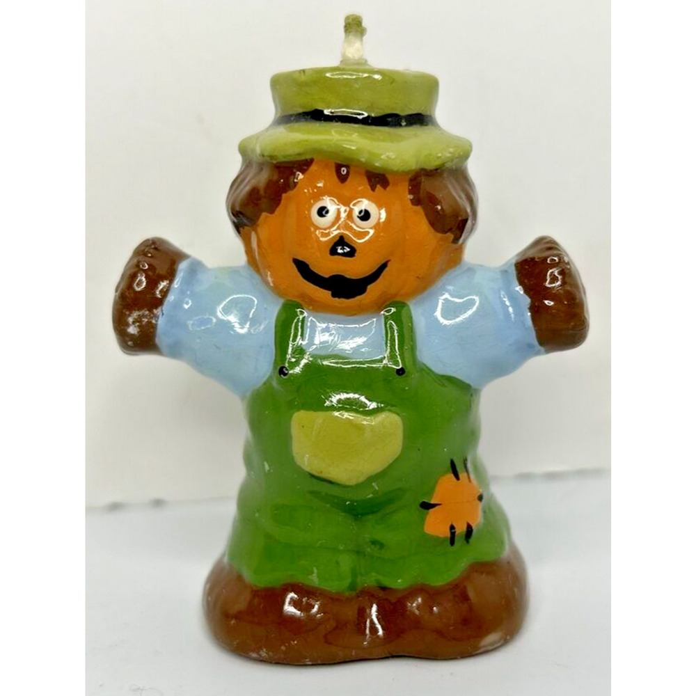 Vintage Halloween Fall‎ Scarecrow Candle 2.5" SKU H473